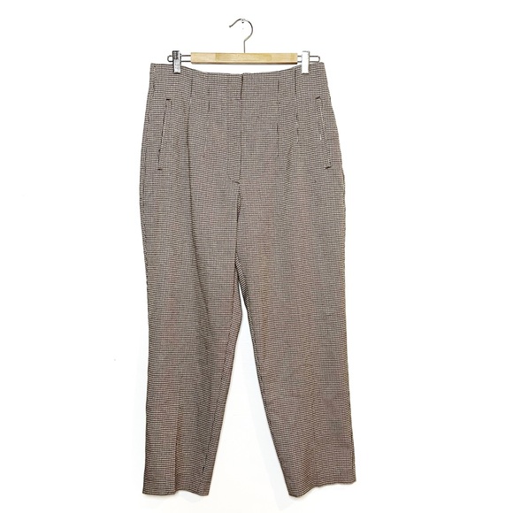 Zara | Plaid High Waisted Trousers - Picture 1 of 4